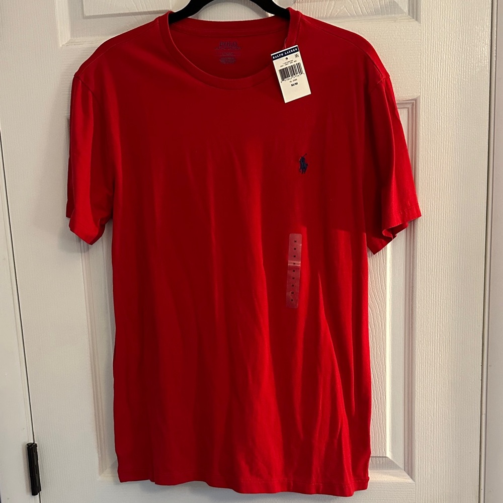 Polo by Ralph Lauren Men's Bright Red Tee NWT - Medium